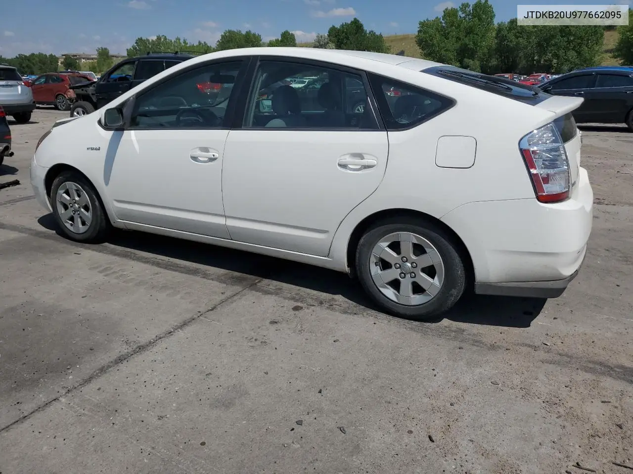 2007 Toyota Prius VIN: JTDKB20U977662095 Lot: 63038265