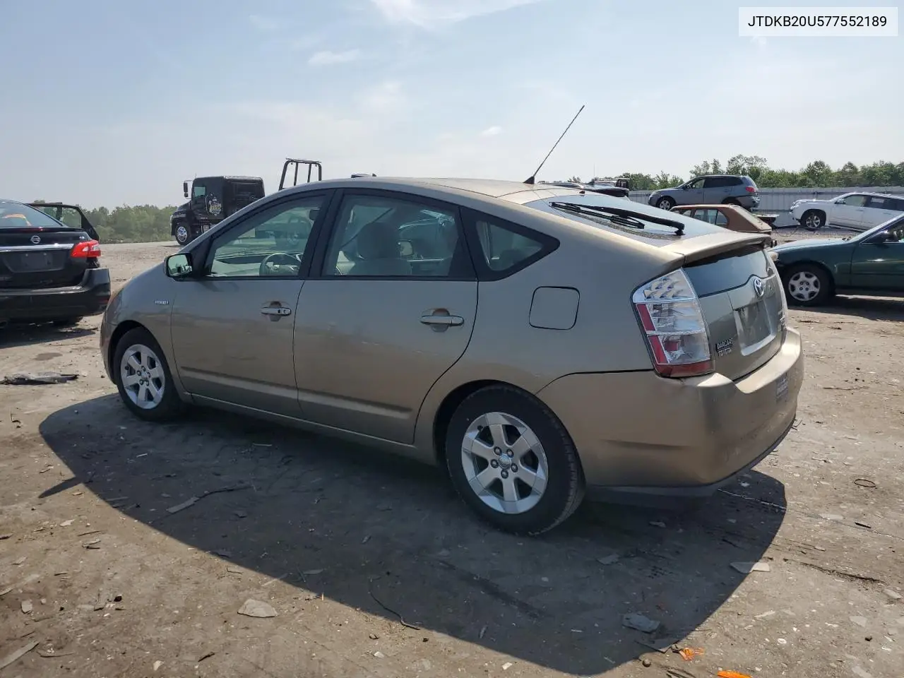 2007 Toyota Prius VIN: JTDKB20U577552189 Lot: 63098045