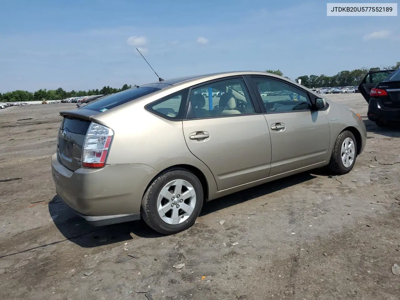 2007 Toyota Prius VIN: JTDKB20U577552189 Lot: 63098045