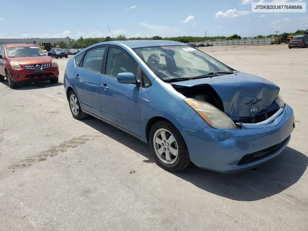 2007 Toyota Prius VIN: JTDKB20U877688686 Lot: 63221945