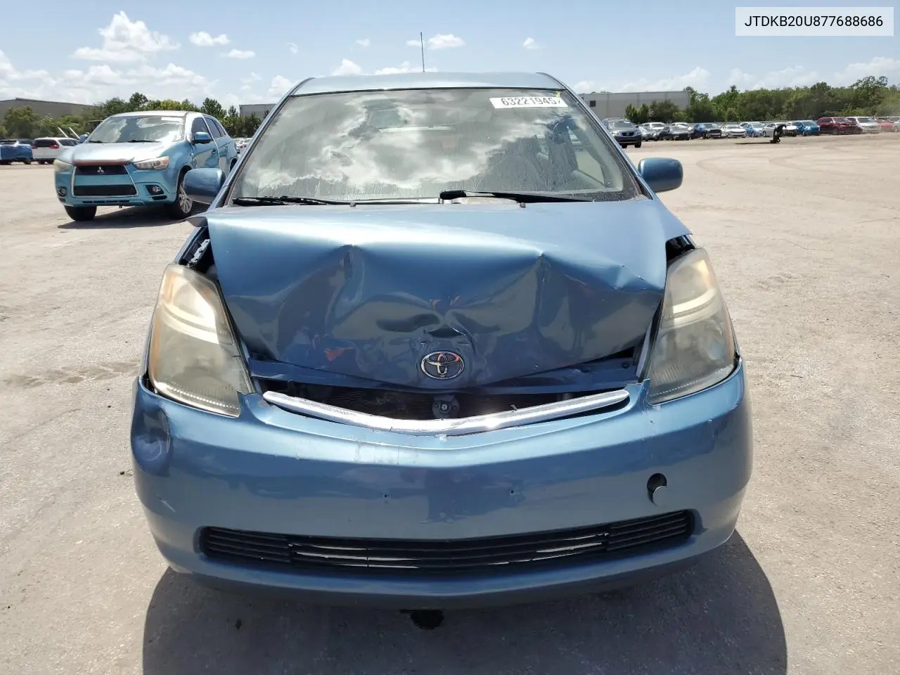 2007 Toyota Prius VIN: JTDKB20U877688686 Lot: 63221945