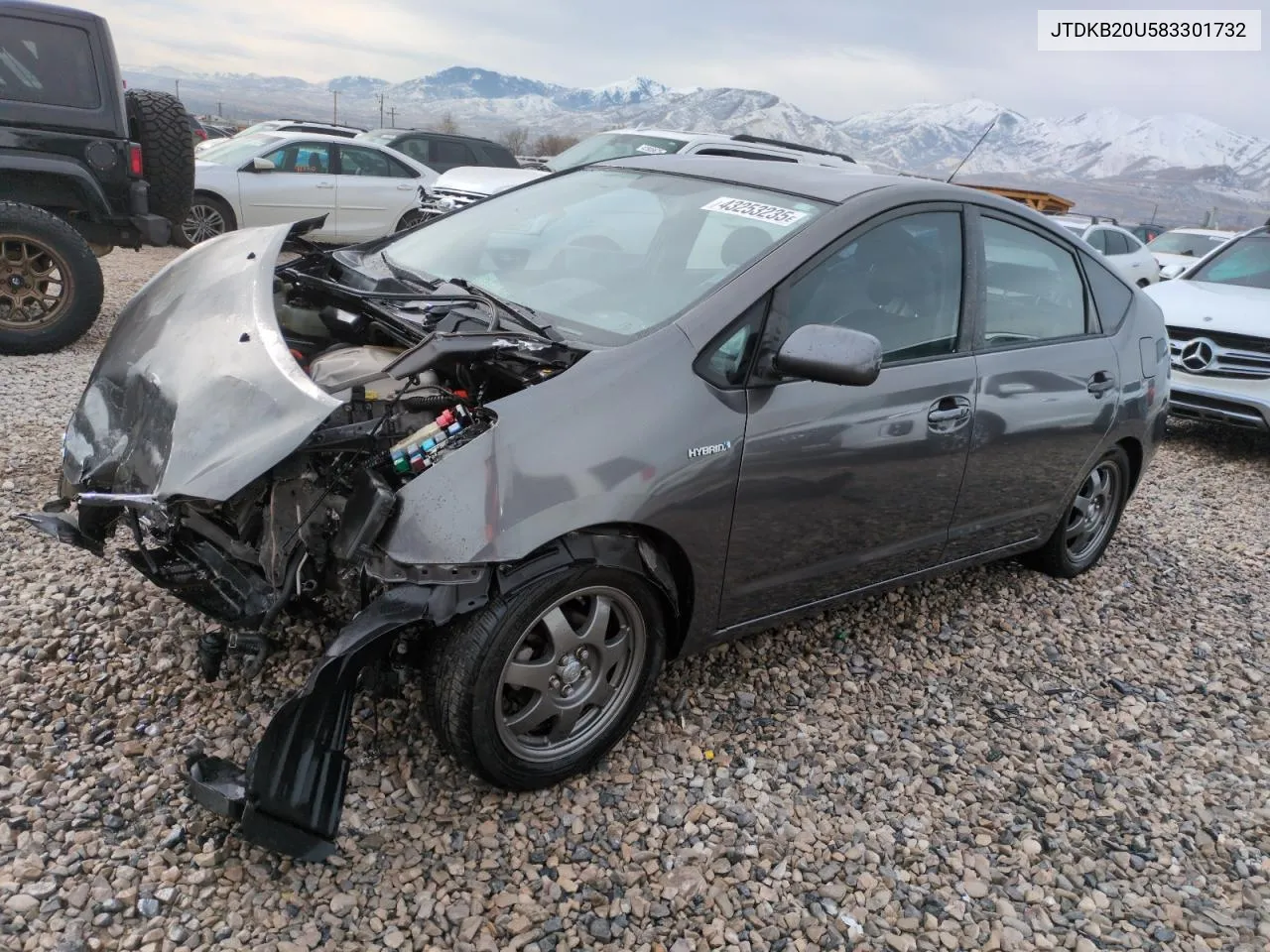 2008 Toyota Prius VIN: JTDKB20U583301732 Lot: 43253235