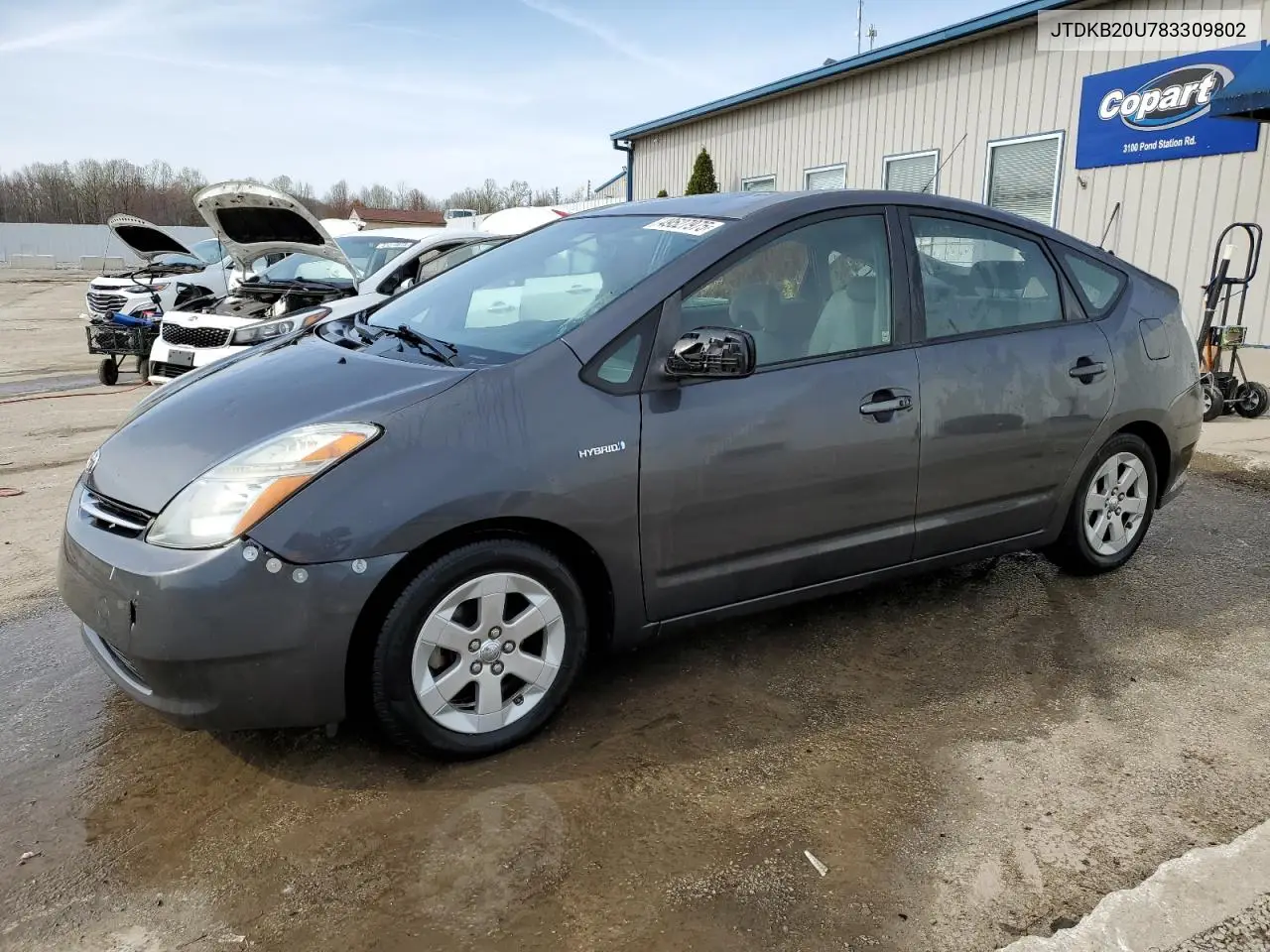 2008 Toyota Prius VIN: JTDKB20U783309802 Lot: 49527975