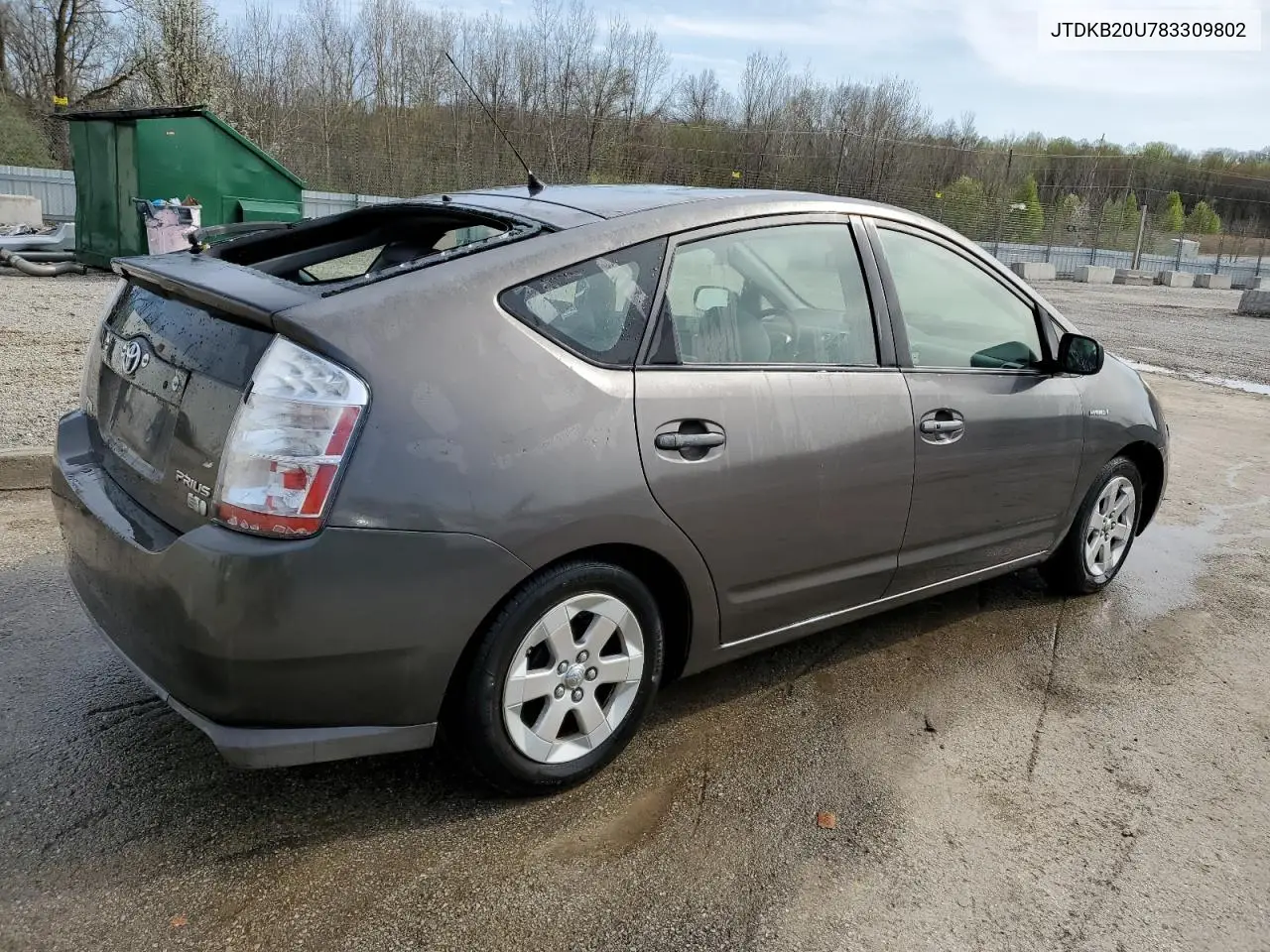 2008 Toyota Prius VIN: JTDKB20U783309802 Lot: 49527975