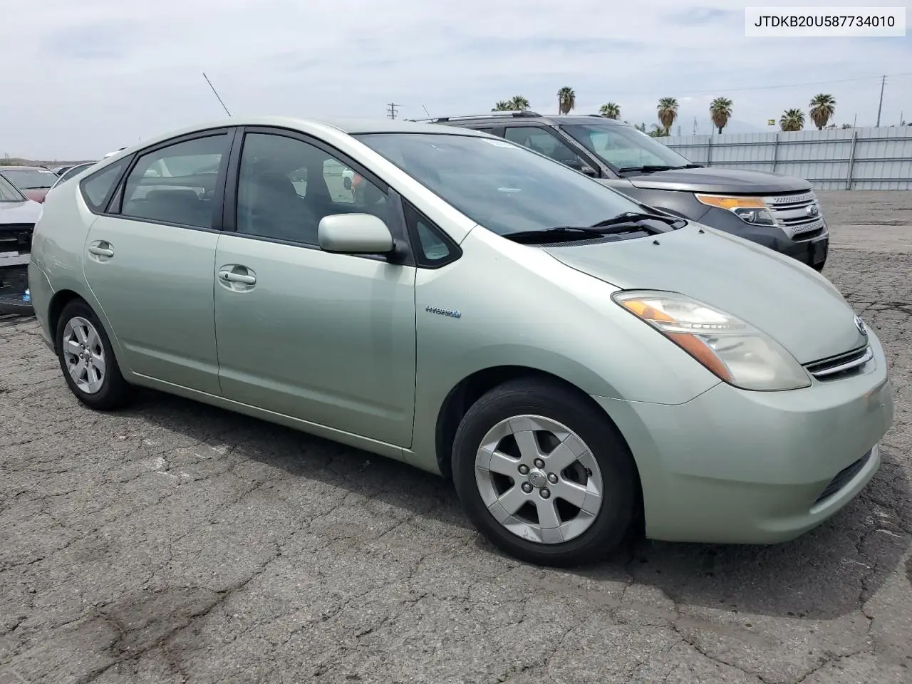 2008 Toyota Prius VIN: JTDKB20U587734010 Lot: 55686405