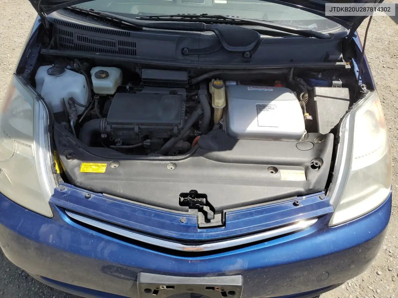 2008 Toyota Prius VIN: JTDKB20U287814302 Lot: 55867485