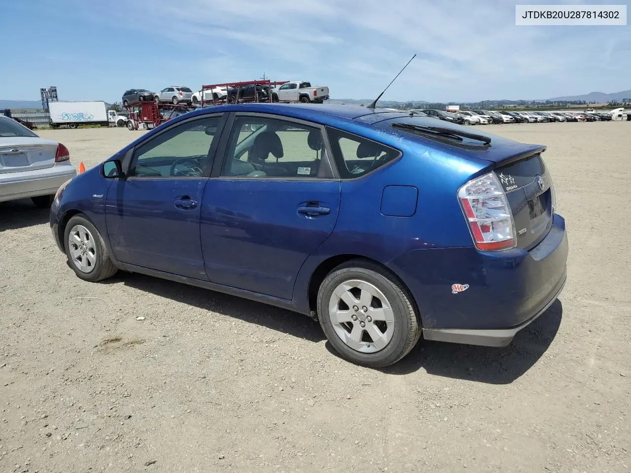 2008 Toyota Prius VIN: JTDKB20U287814302 Lot: 55867485
