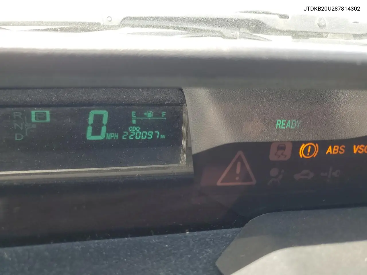2008 Toyota Prius VIN: JTDKB20U287814302 Lot: 55867485