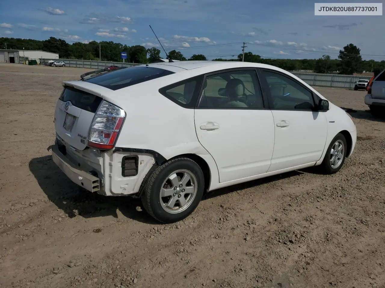 2008 Toyota Prius VIN: JTDKB20U887737001 Lot: 55923835