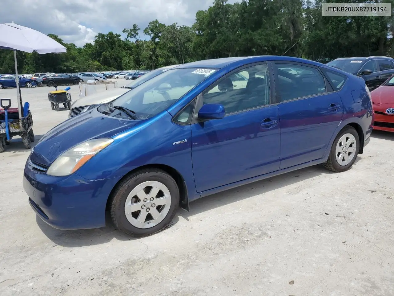2008 Toyota Prius VIN: JTDKB20UX87719194 Lot: 56152945