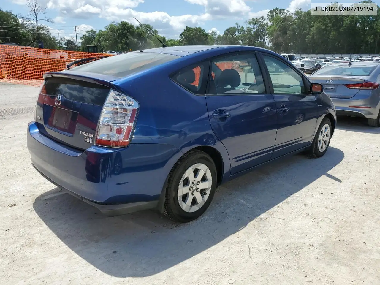 2008 Toyota Prius VIN: JTDKB20UX87719194 Lot: 56152945