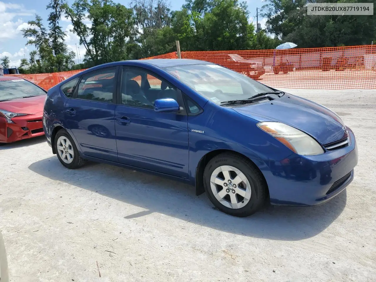 2008 Toyota Prius VIN: JTDKB20UX87719194 Lot: 56152945