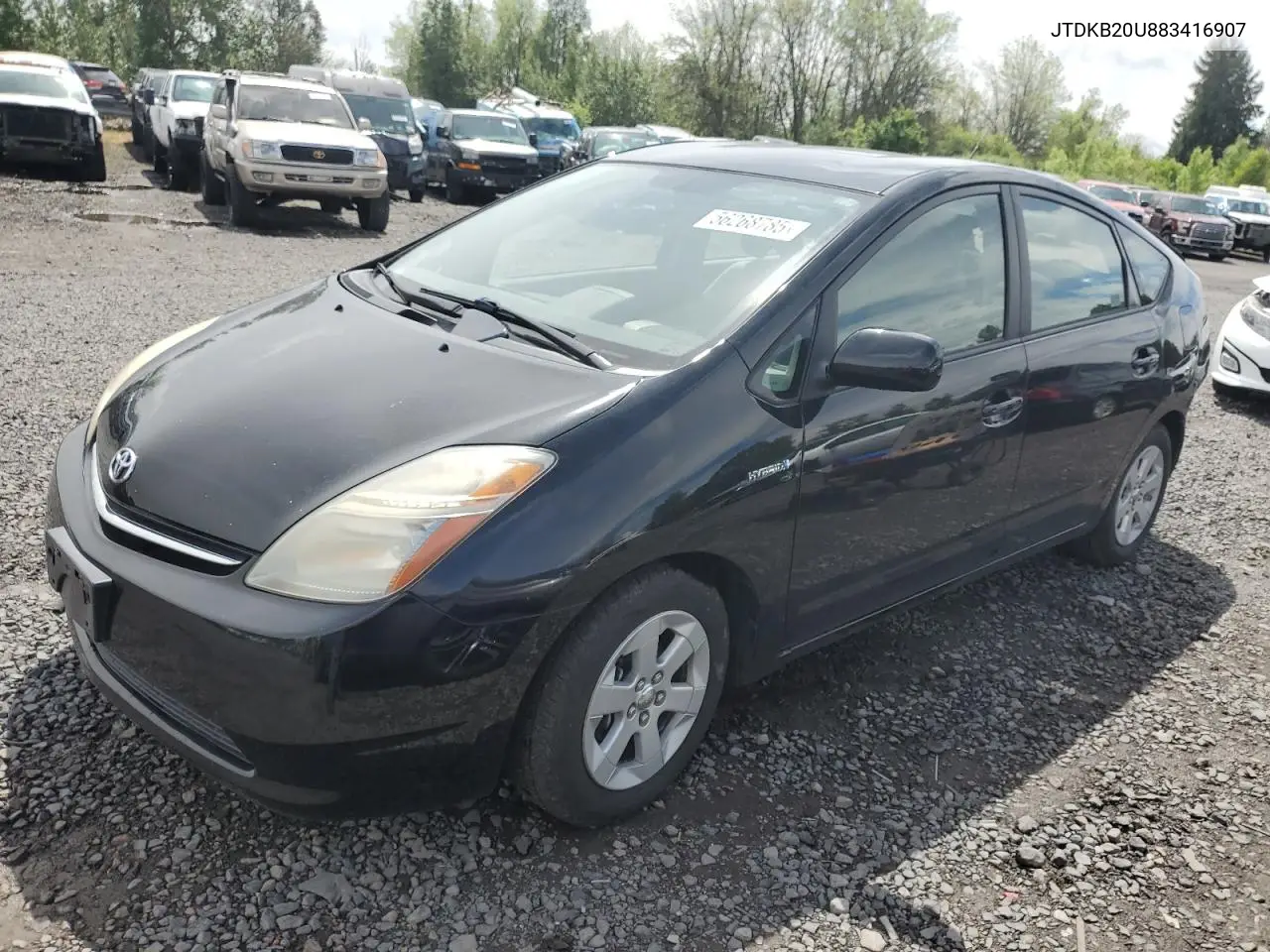 2008 Toyota Prius VIN: JTDKB20U883416907 Lot: 56268785