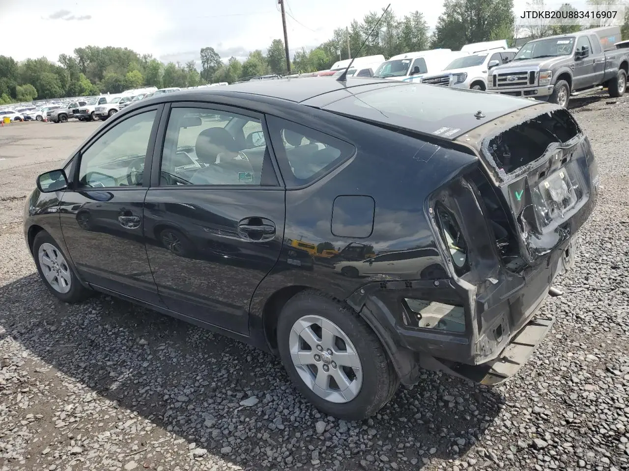 2008 Toyota Prius VIN: JTDKB20U883416907 Lot: 56268785