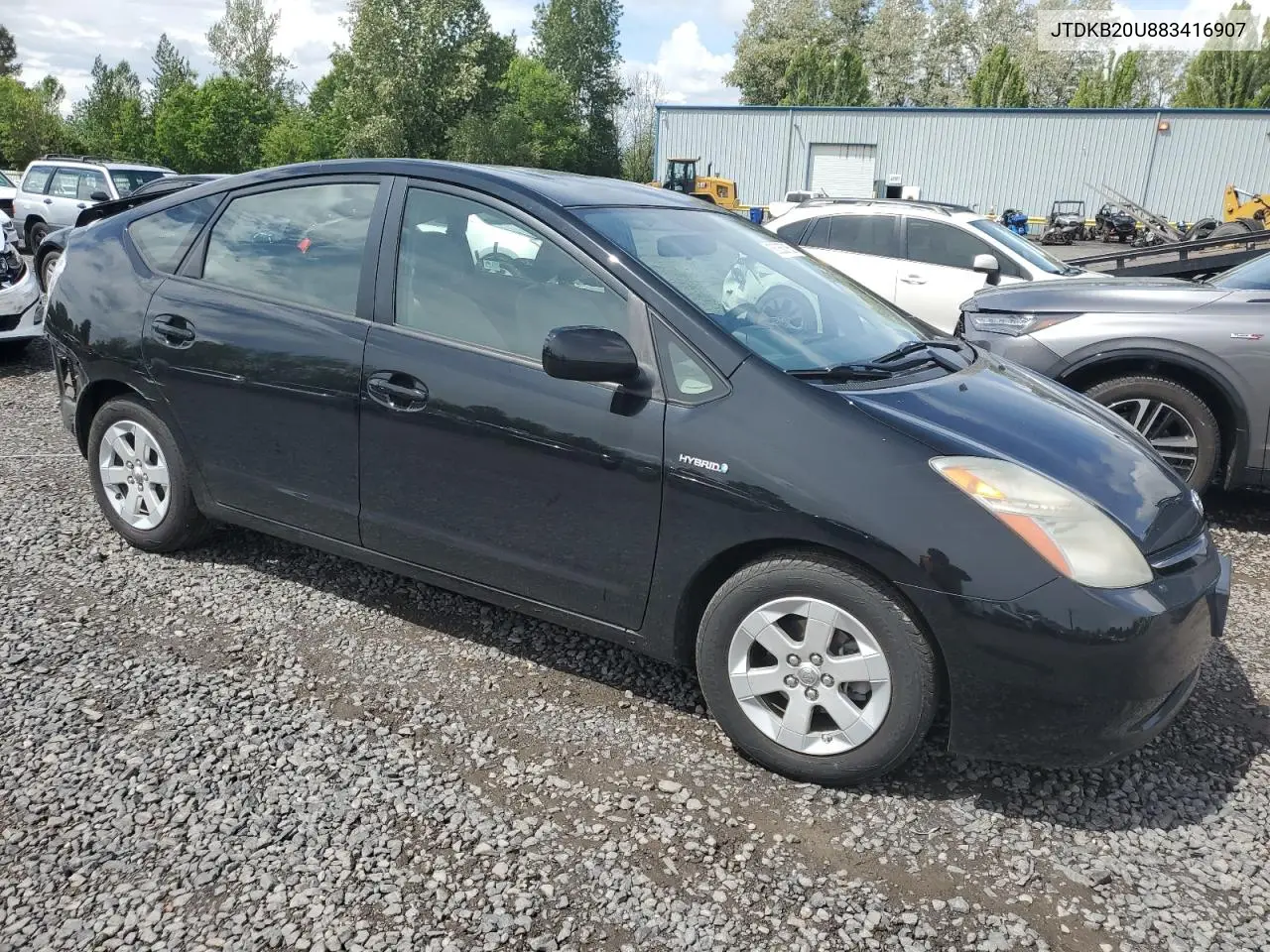 2008 Toyota Prius VIN: JTDKB20U883416907 Lot: 56268785
