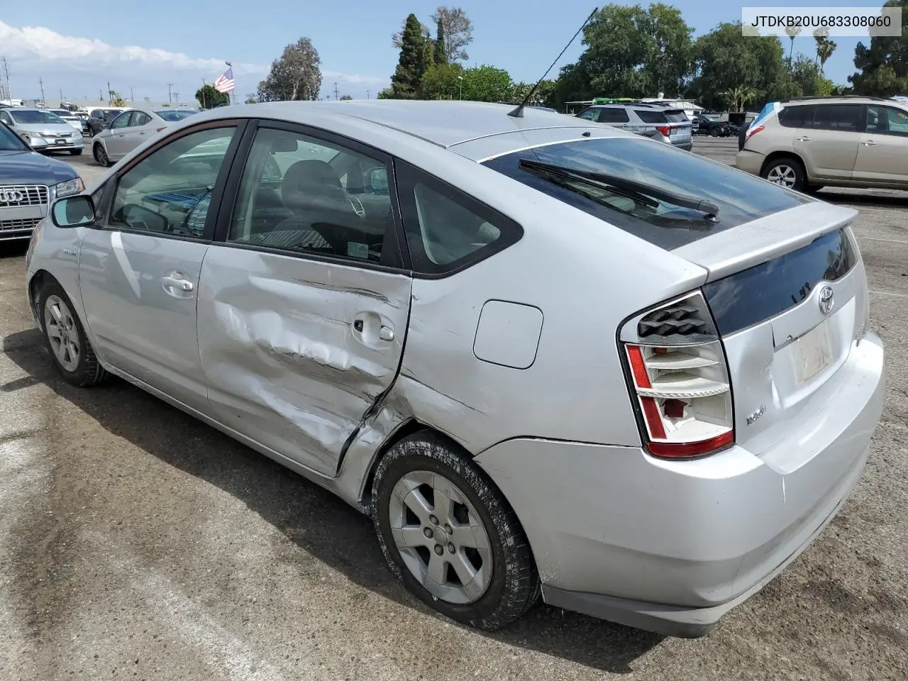 2008 Toyota Prius VIN: JTDKB20U683308060 Lot: 56432735