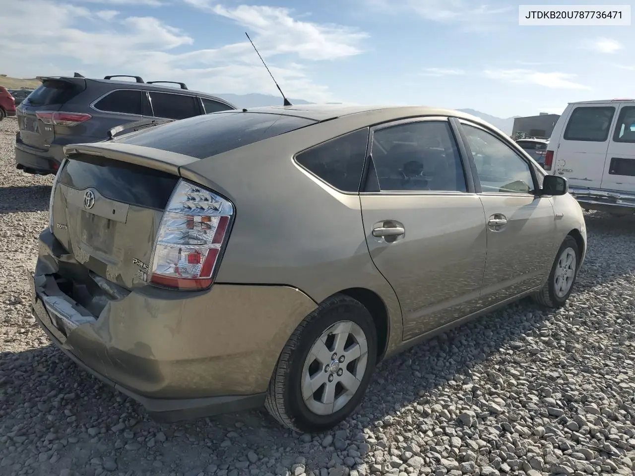 2008 Toyota Prius VIN: JTDKB20U787736471 Lot: 56594915