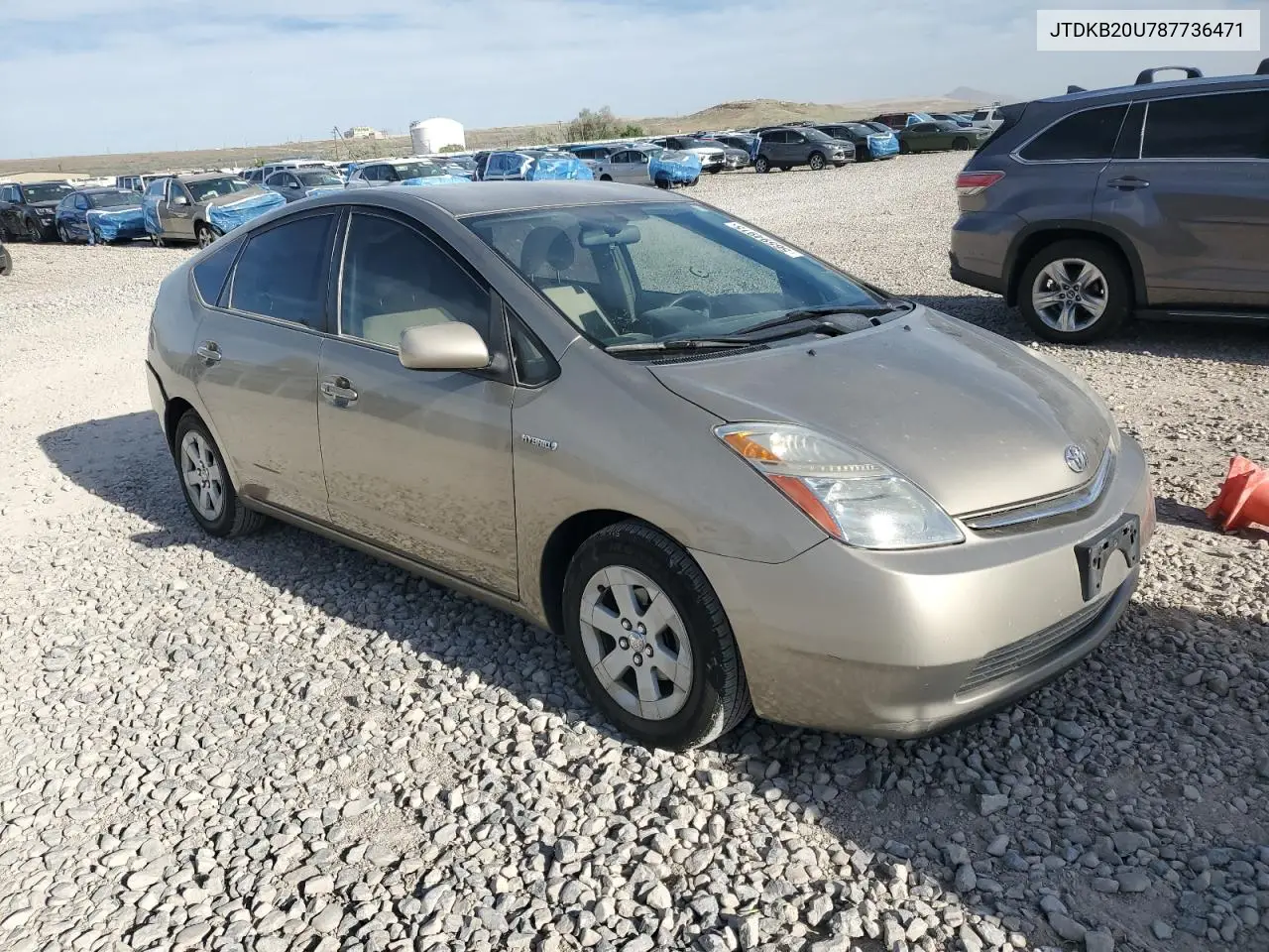 2008 Toyota Prius VIN: JTDKB20U787736471 Lot: 56594915