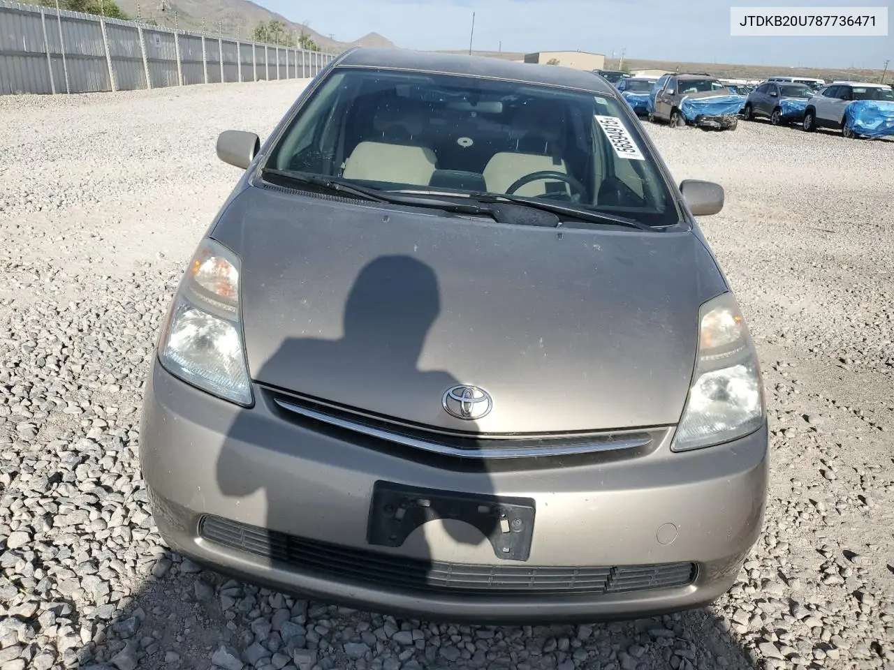 2008 Toyota Prius VIN: JTDKB20U787736471 Lot: 56594915