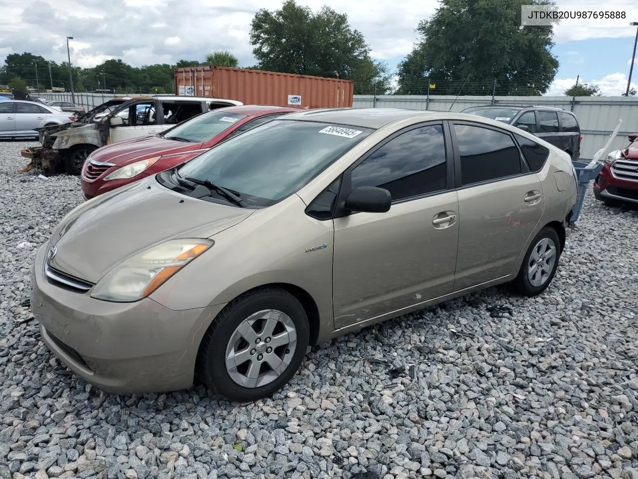 2008 Toyota Prius VIN: JTDKB20U987695888 Lot: 56646945