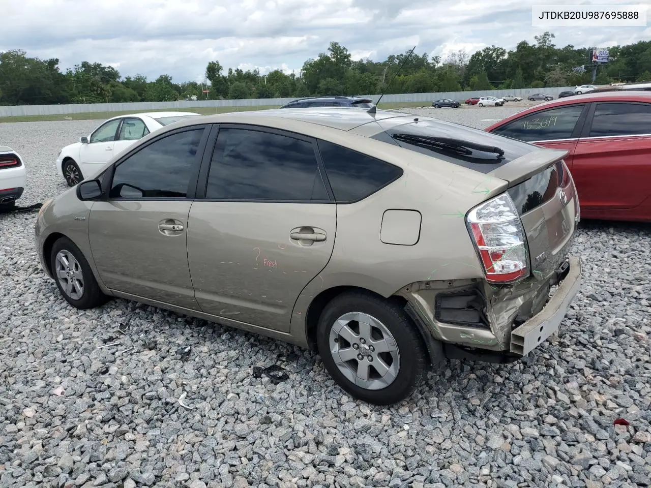 2008 Toyota Prius VIN: JTDKB20U987695888 Lot: 56646945