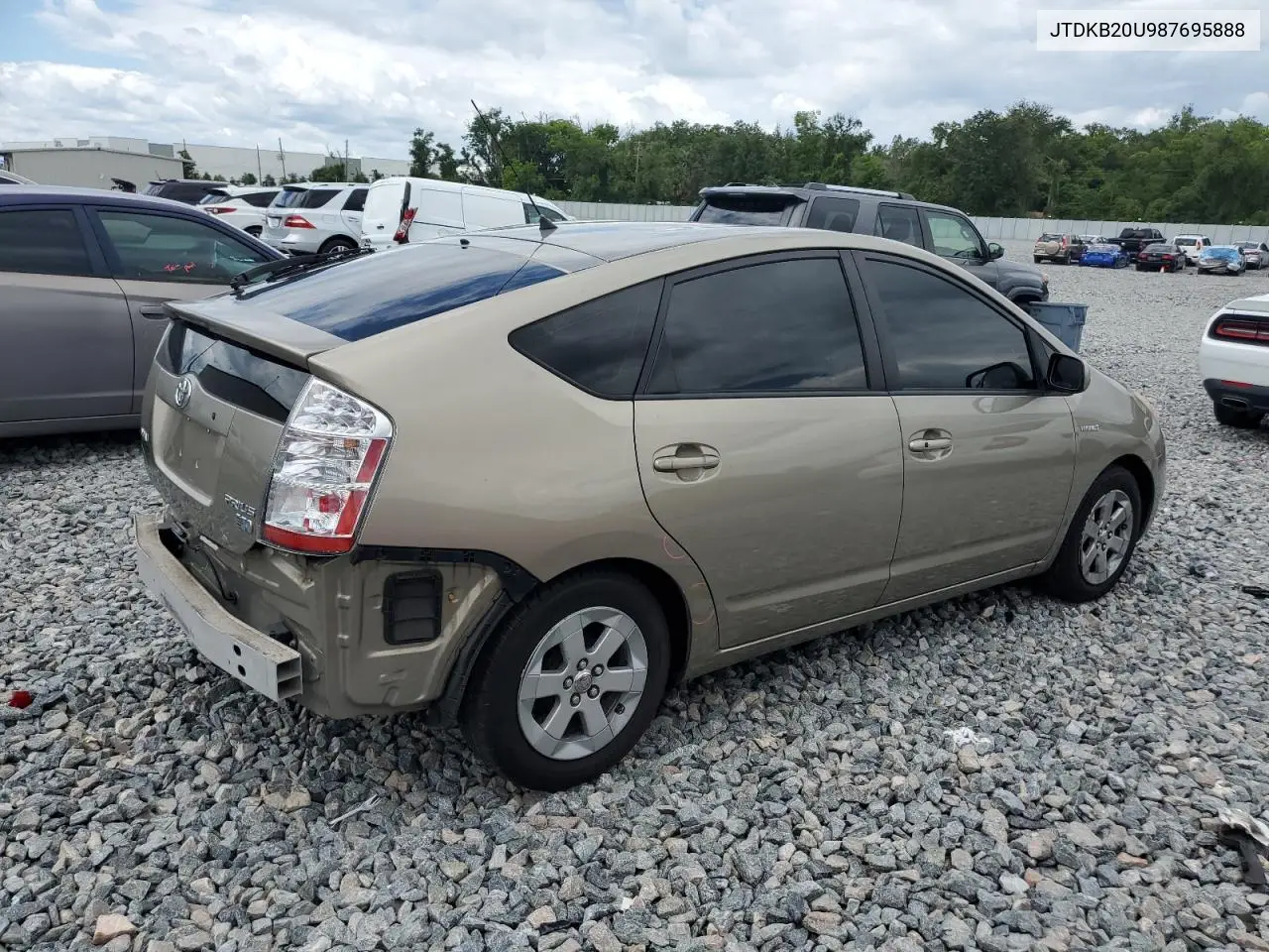 2008 Toyota Prius VIN: JTDKB20U987695888 Lot: 56646945