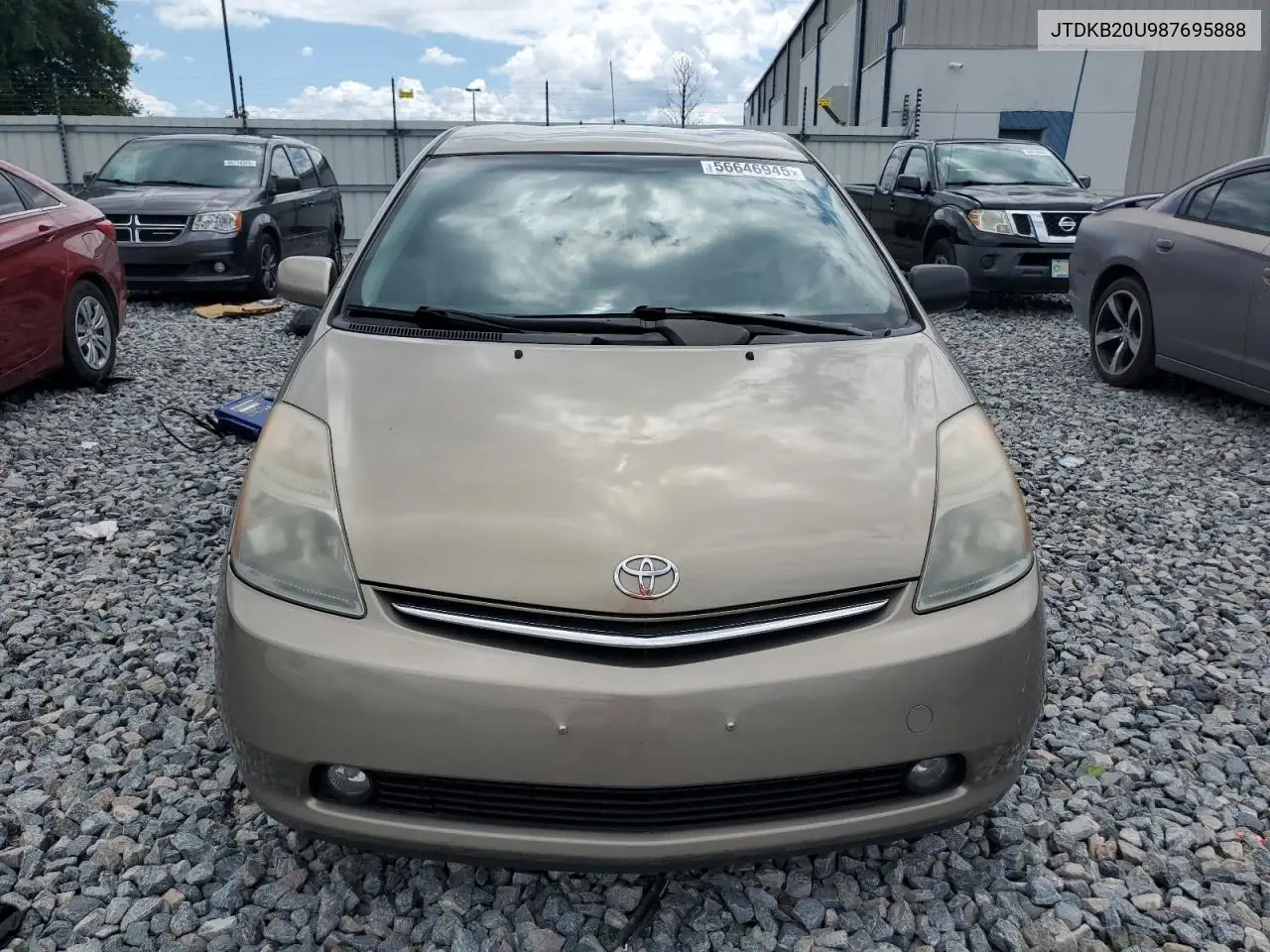 2008 Toyota Prius VIN: JTDKB20U987695888 Lot: 56646945
