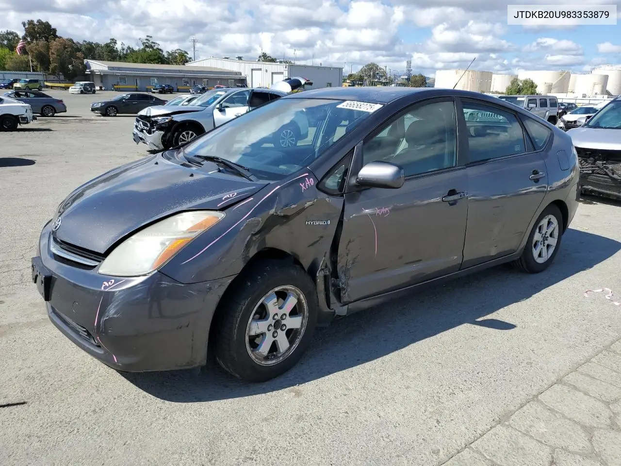 2008 Toyota Prius VIN: JTDKB20U983353879 Lot: 56658275