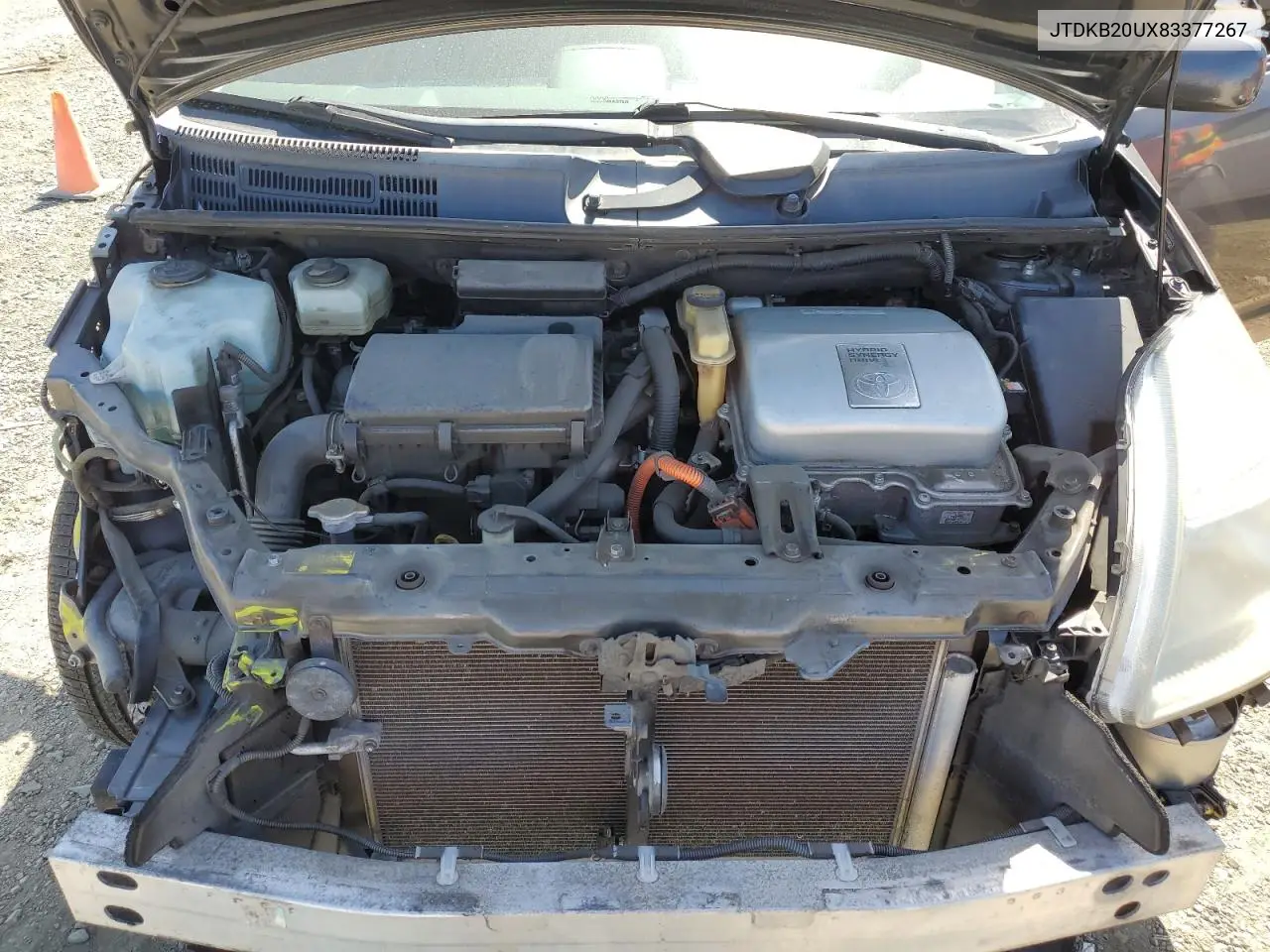 2008 Toyota Prius VIN: JTDKB20UX83377267 Lot: 56704785