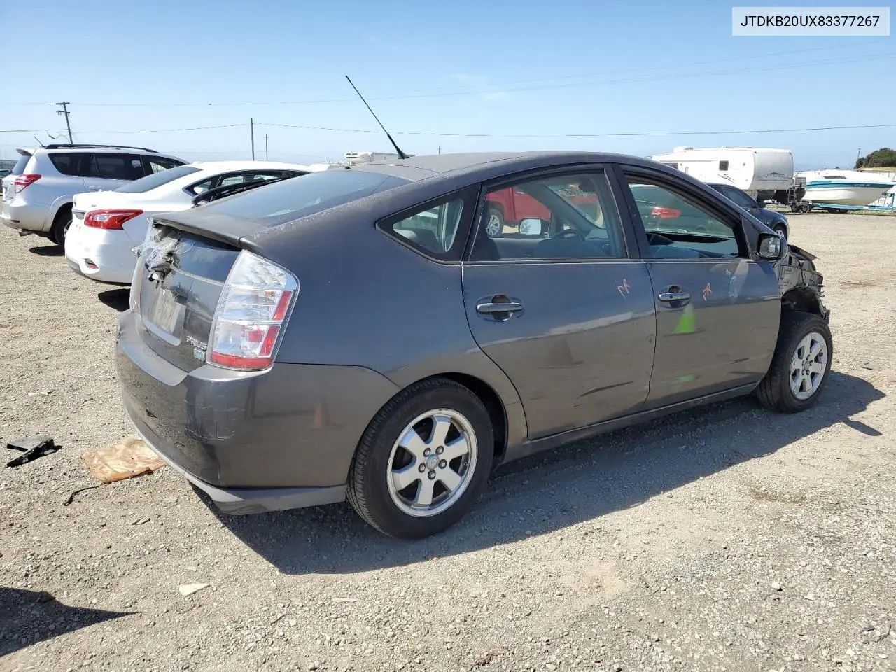 2008 Toyota Prius VIN: JTDKB20UX83377267 Lot: 56704785