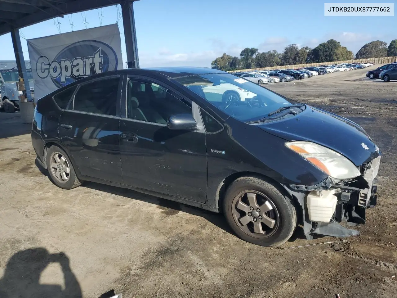 2008 Toyota Prius VIN: JTDKB20UX87777662 Lot: 57112575