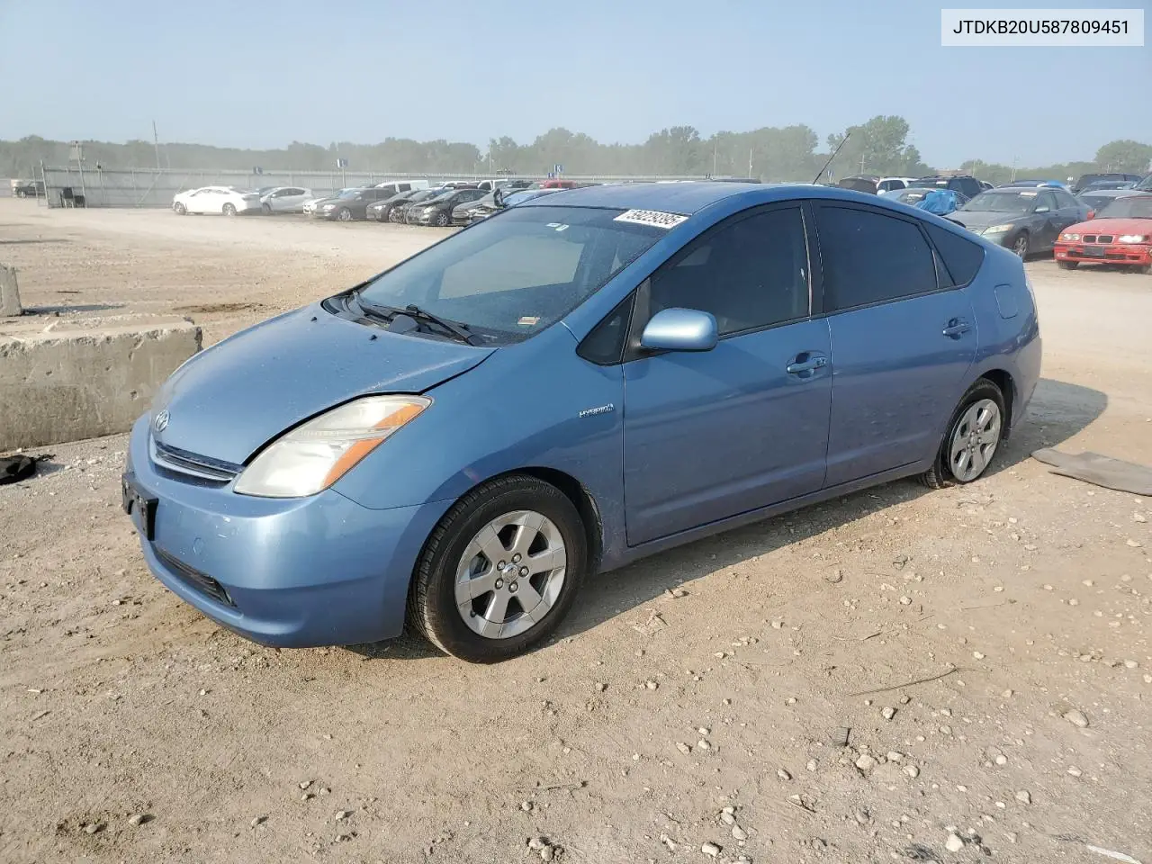 2008 Toyota Prius VIN: JTDKB20U587809451 Lot: 59229395