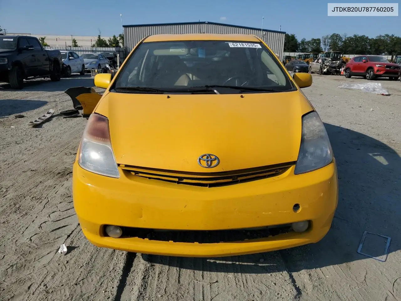 2008 Toyota Prius VIN: JTDKB20U787760205 Lot: 62181535