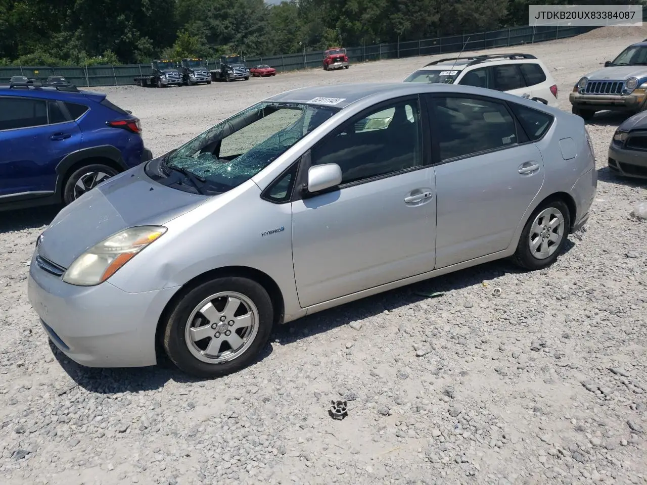 2008 Toyota Prius VIN: JTDKB20UX83384087 Lot: 62411145