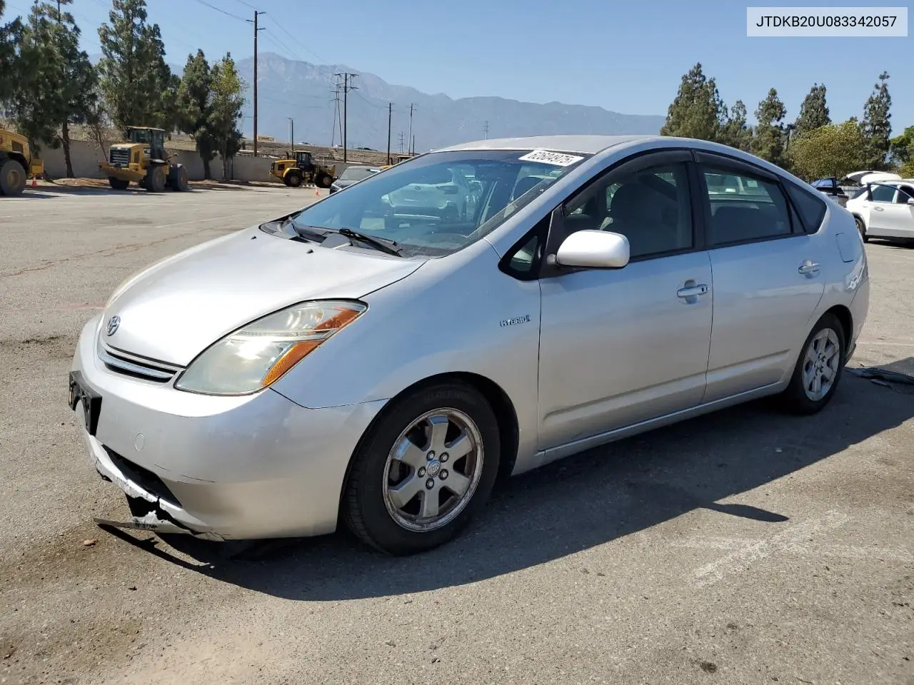 2008 Toyota Prius VIN: JTDKB20U083342057 Lot: 62604975