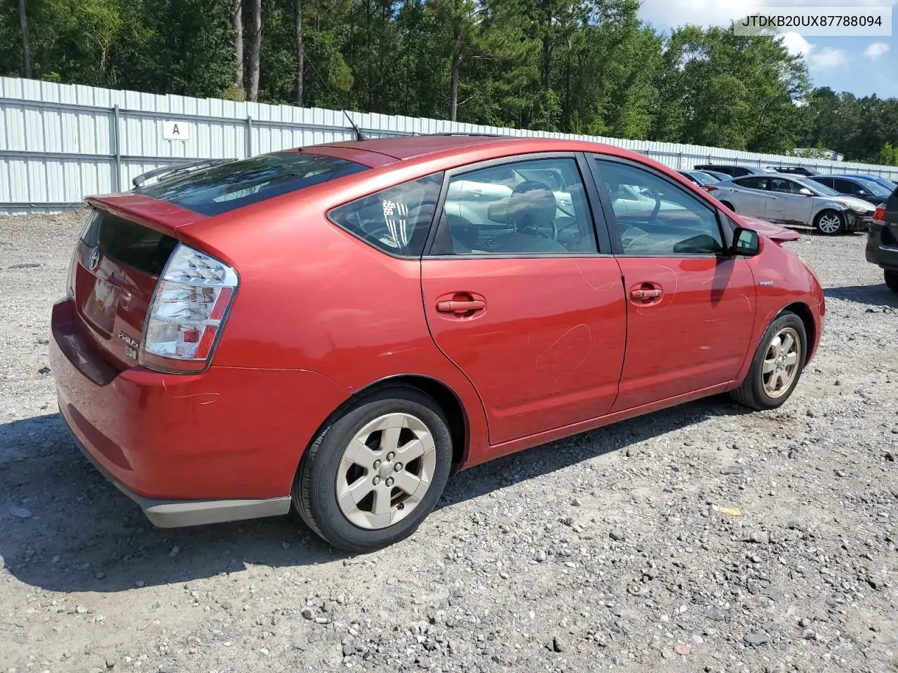 2008 Toyota Prius VIN: JTDKB20UX87788094 Lot: 62650975