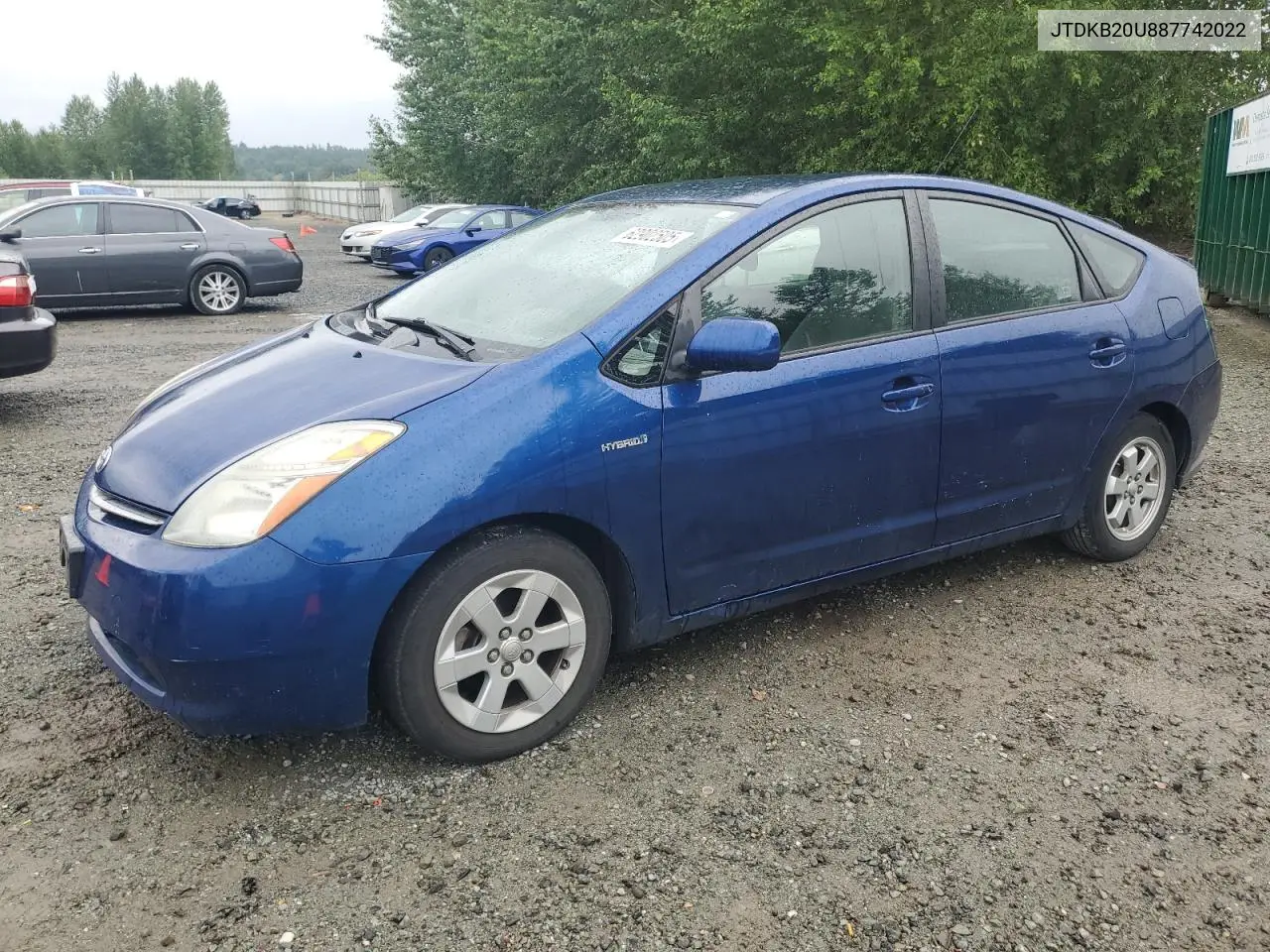 2008 Toyota Prius VIN: JTDKB20U887742022 Lot: 62902505