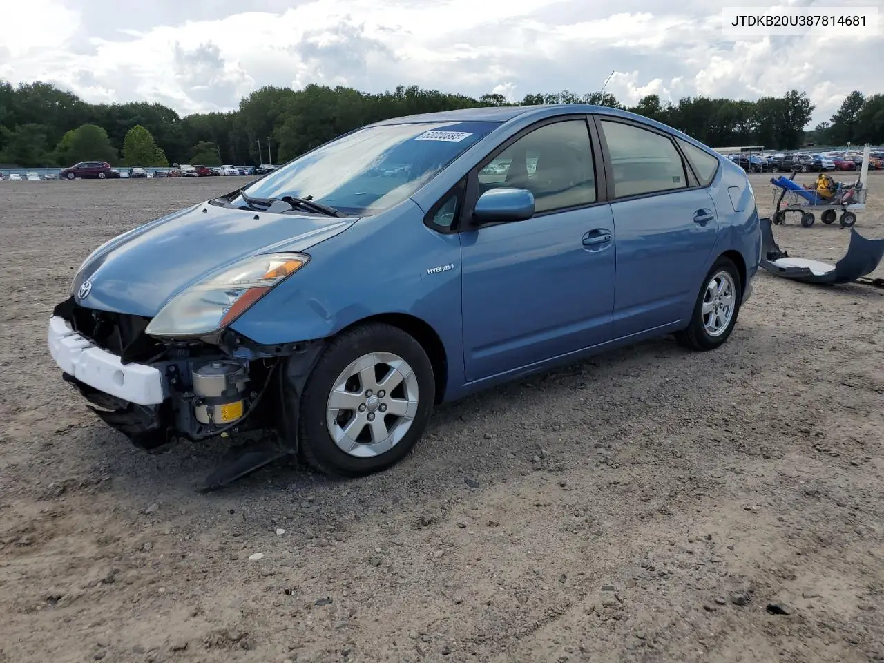 2008 Toyota Prius VIN: JTDKB20U387814681 Lot: 63088895