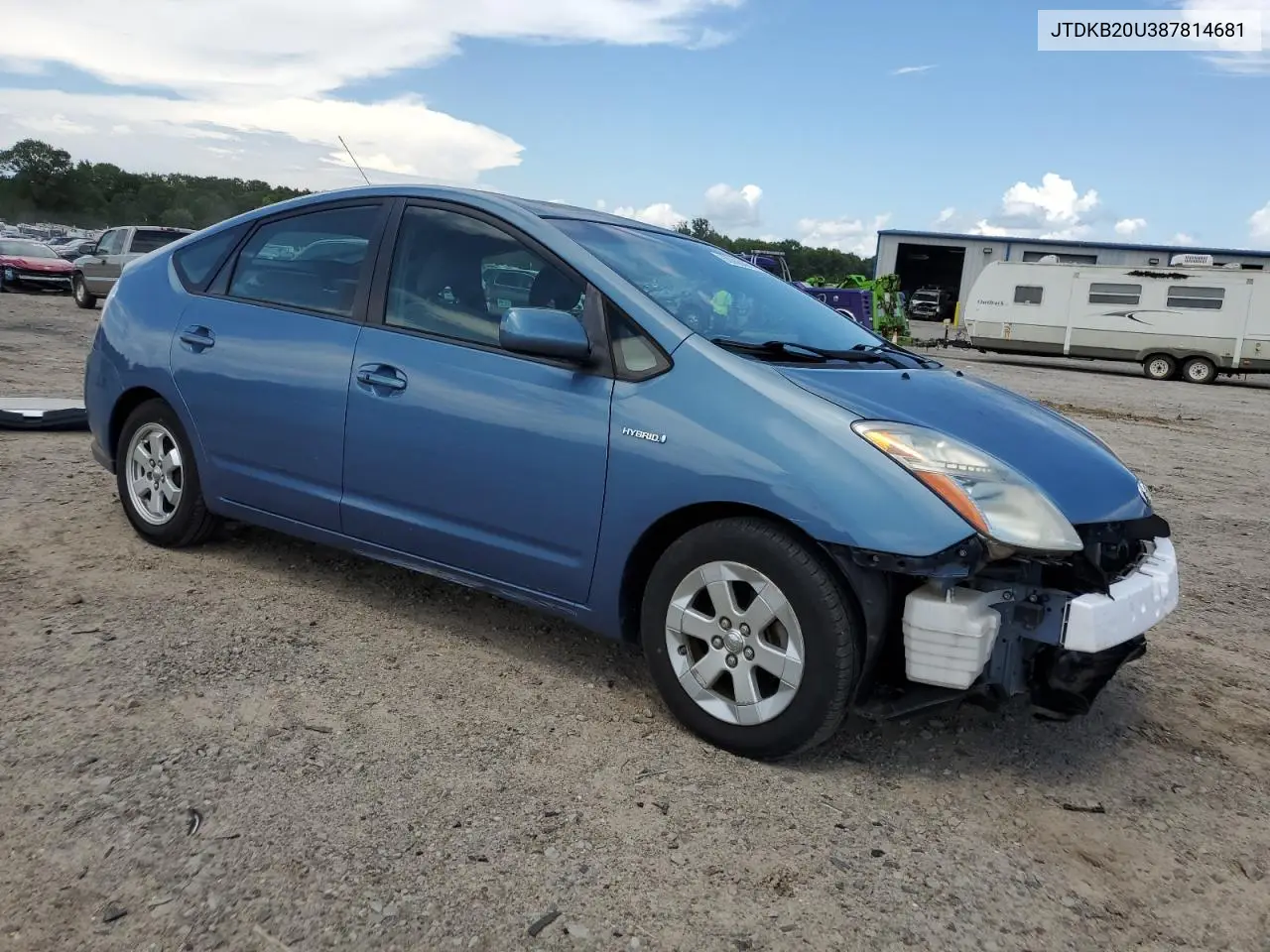 2008 Toyota Prius VIN: JTDKB20U387814681 Lot: 63088895