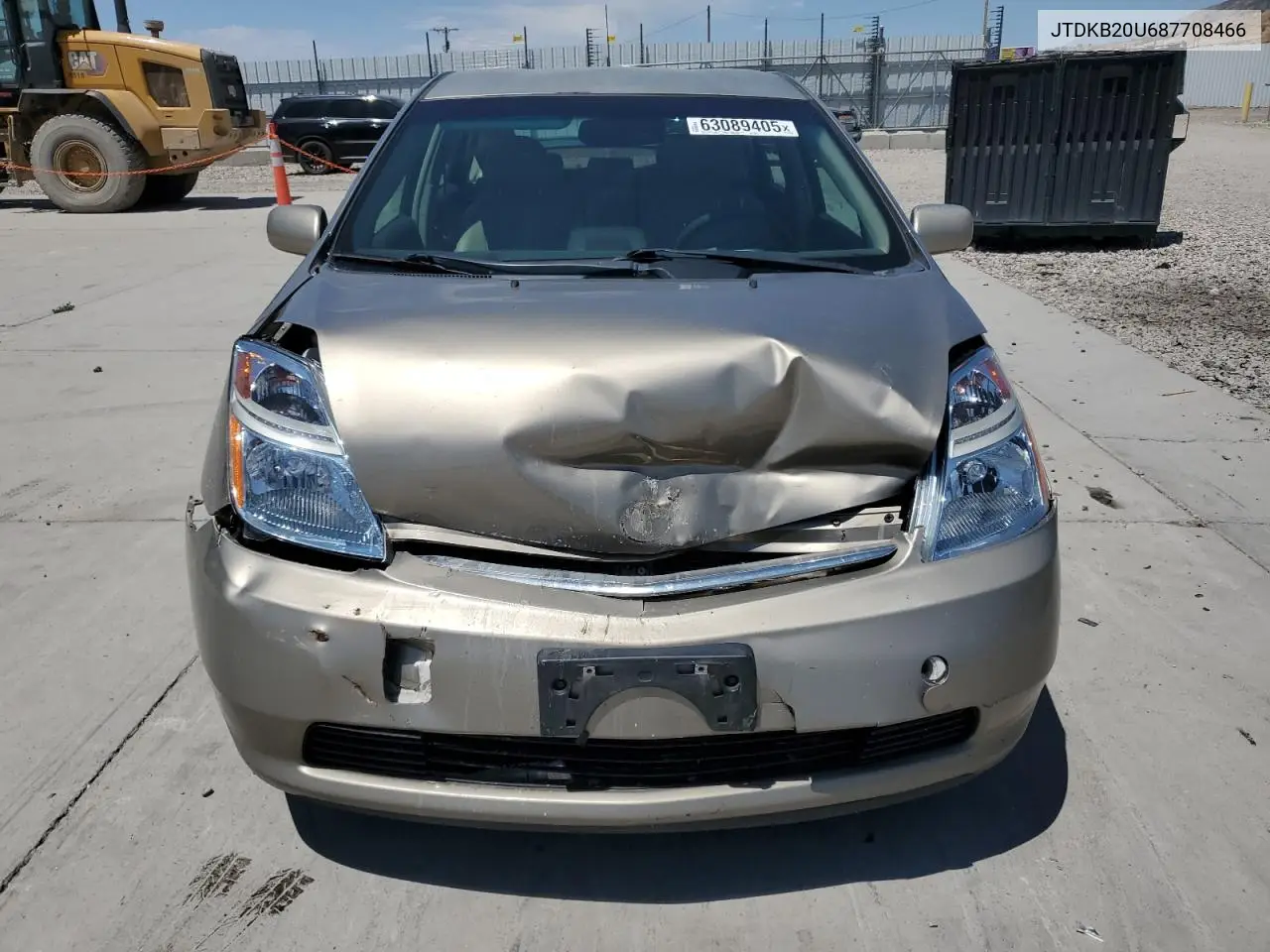 2008 Toyota Prius VIN: JTDKB20U687708466 Lot: 63089405