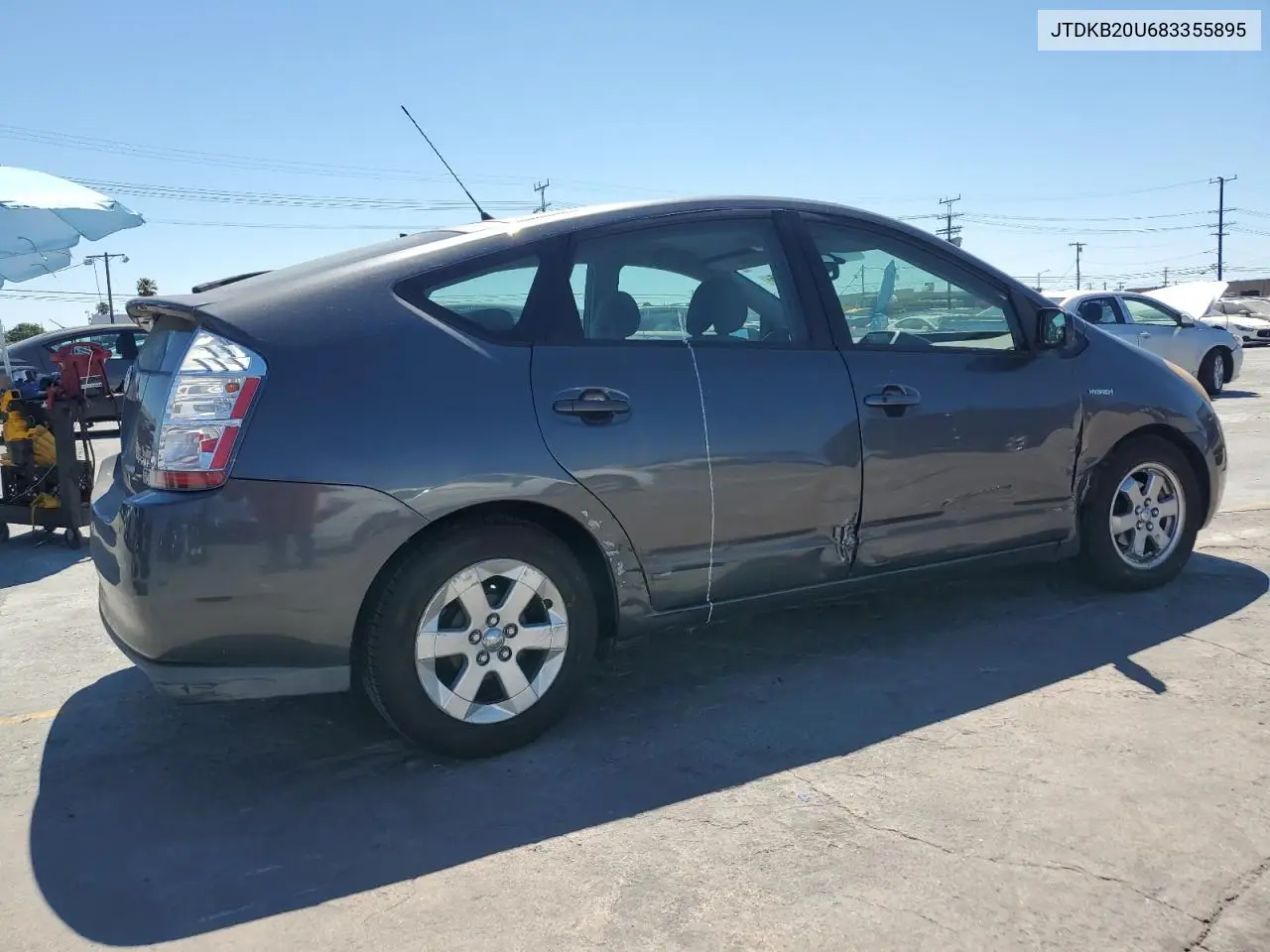 2008 Toyota Prius VIN: JTDKB20U683355895 Lot: 63162325