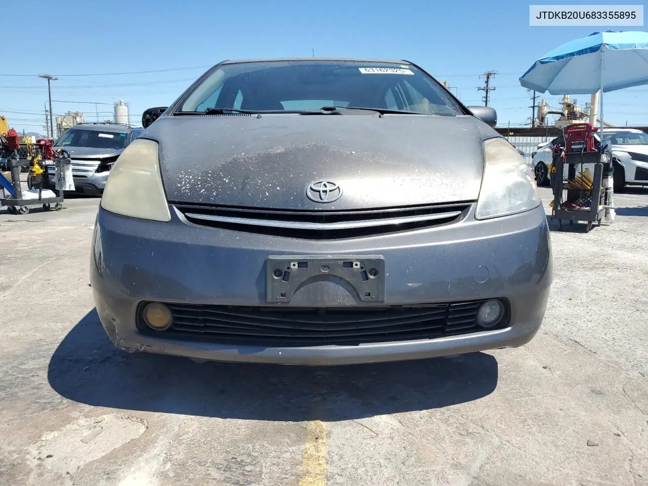2008 Toyota Prius VIN: JTDKB20U683355895 Lot: 63162325