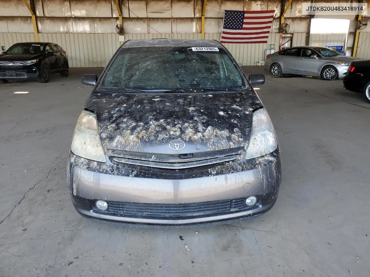 2008 Toyota Prius VIN: JTDKB20U483418914 Lot: 63212905