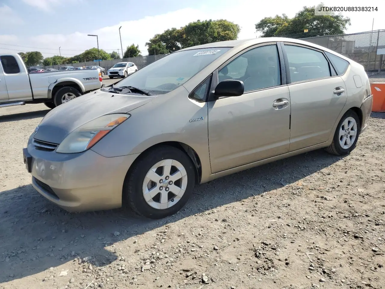 2008 Toyota Prius VIN: JTDKB20U883383214 Lot: 63307135