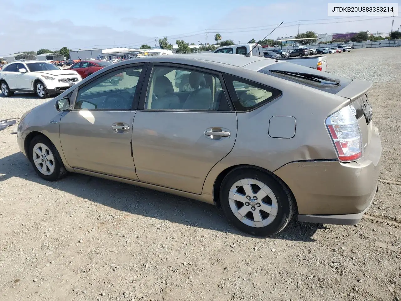 2008 Toyota Prius VIN: JTDKB20U883383214 Lot: 63307135