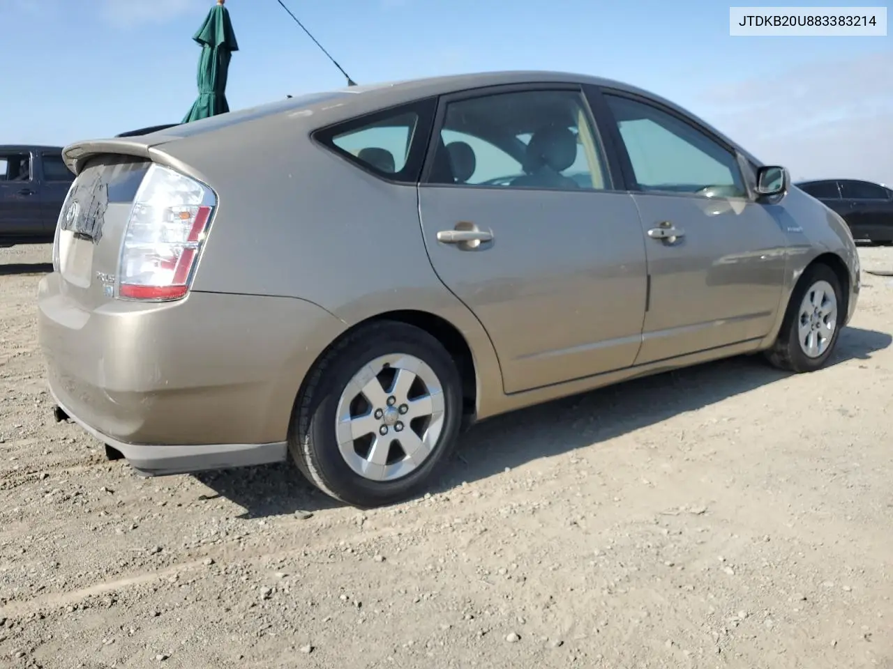 2008 Toyota Prius VIN: JTDKB20U883383214 Lot: 63307135