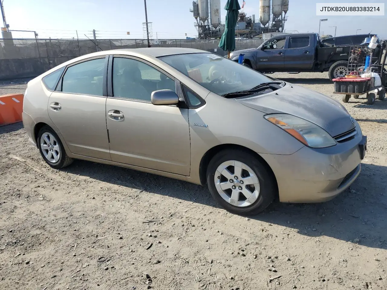 2008 Toyota Prius VIN: JTDKB20U883383214 Lot: 63307135