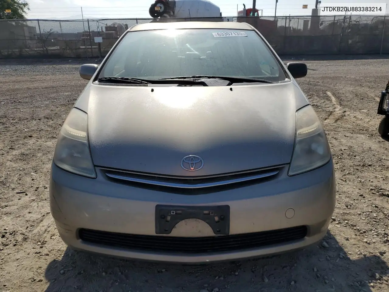 2008 Toyota Prius VIN: JTDKB20U883383214 Lot: 63307135