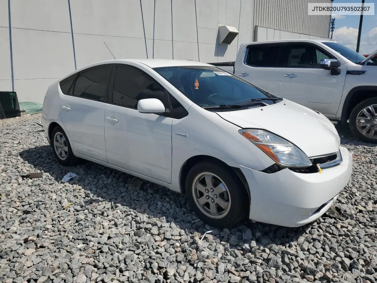 2009 Toyota Prius VIN: JTDKB20U793502307 Lot: 56911505