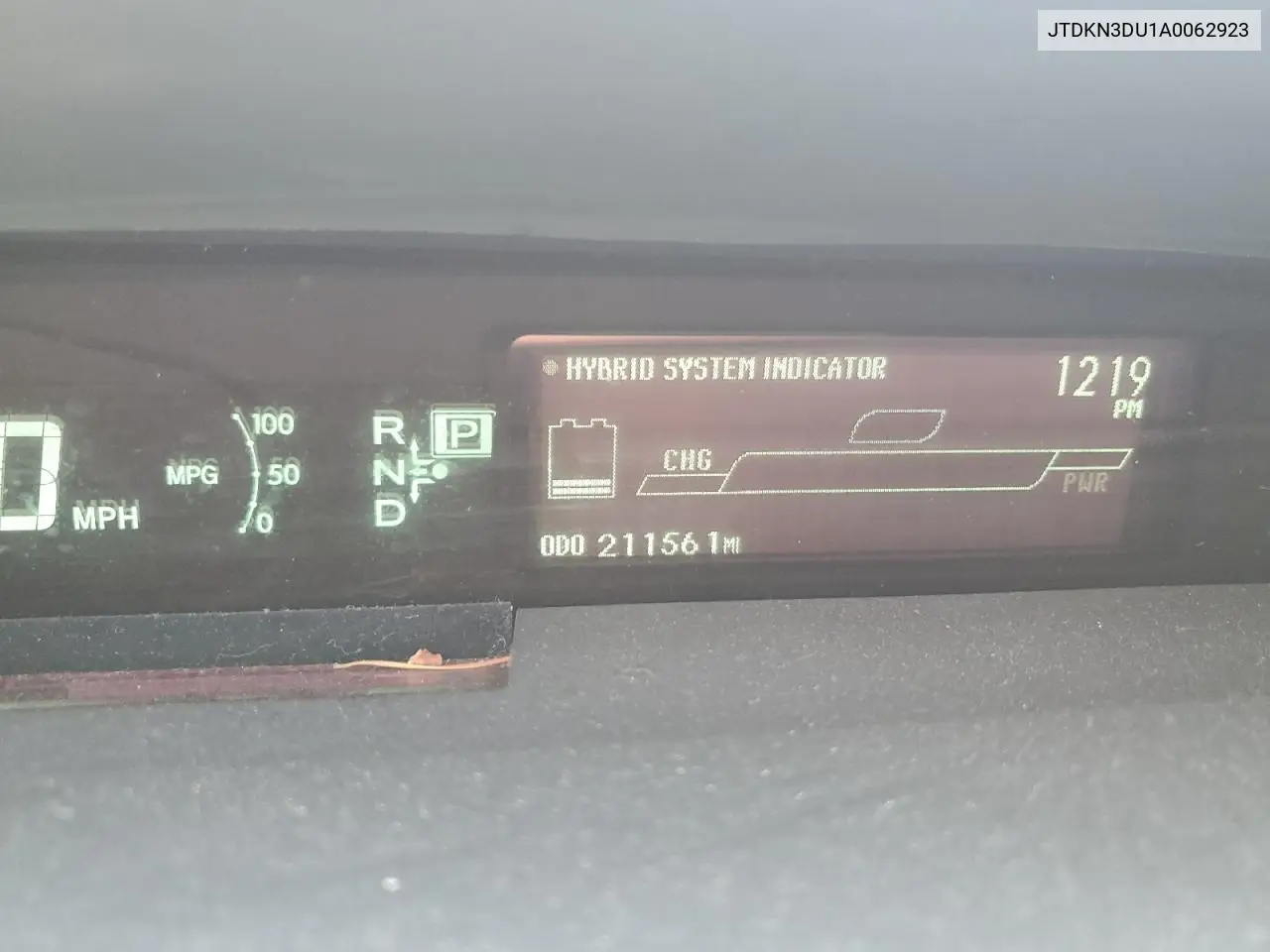 2010 Toyota Prius VIN: JTDKN3DU1A0062923 Lot: 61504855